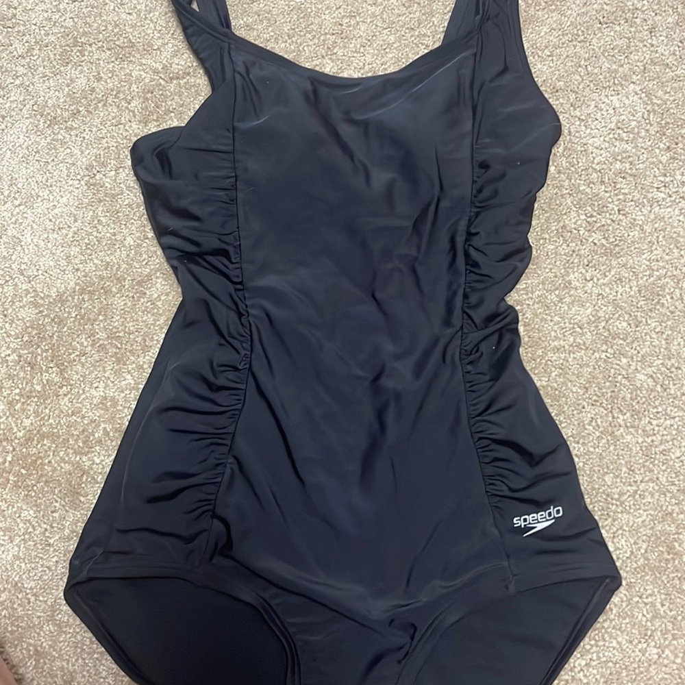 NWOT speedo black one piece!!